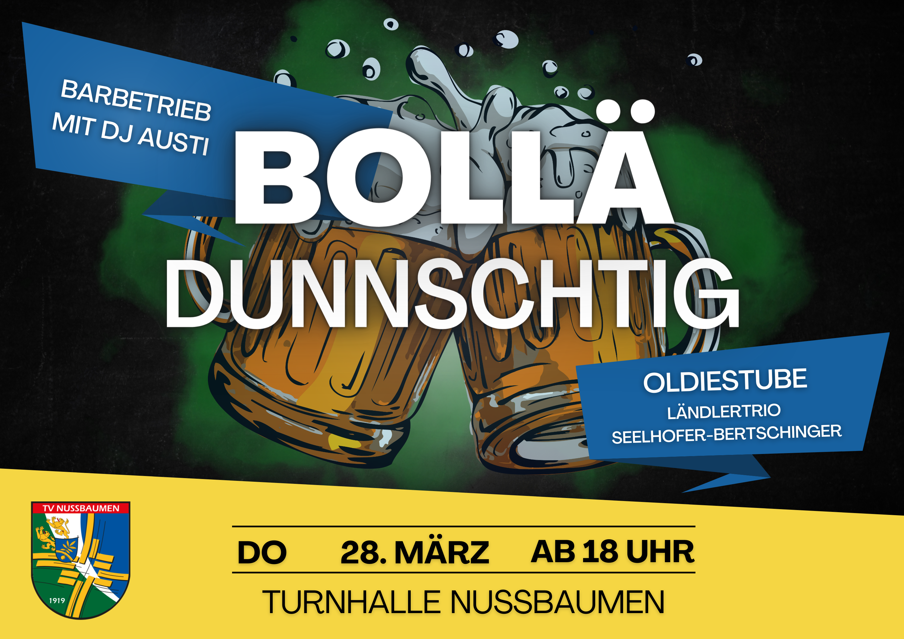 Bollä Dunnschtig Flyer